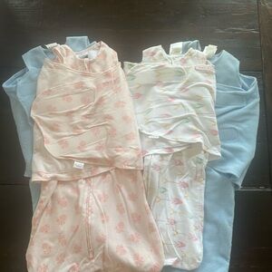 Pink and White Kids Pajamas Set